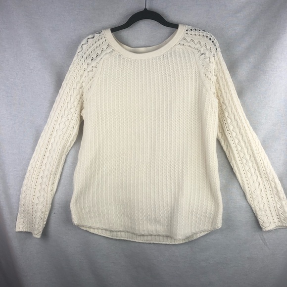 LOFT Sweaters - Ann Taylor Loft Cream Knit Sweater